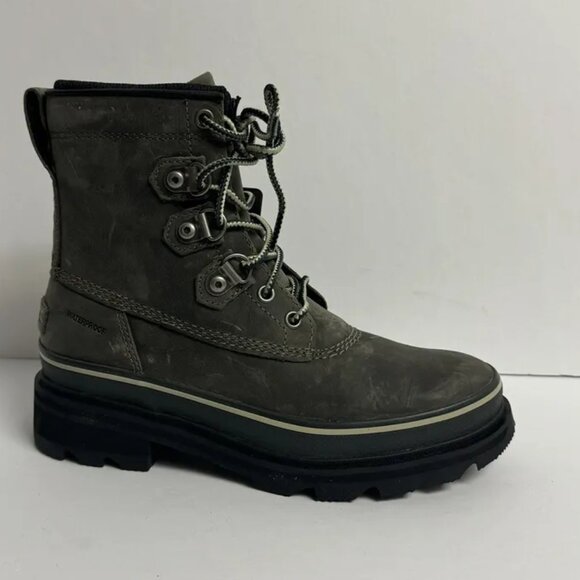 Sorel Womens Lennox Street Boot Waterproof Sage/Gray Size M
